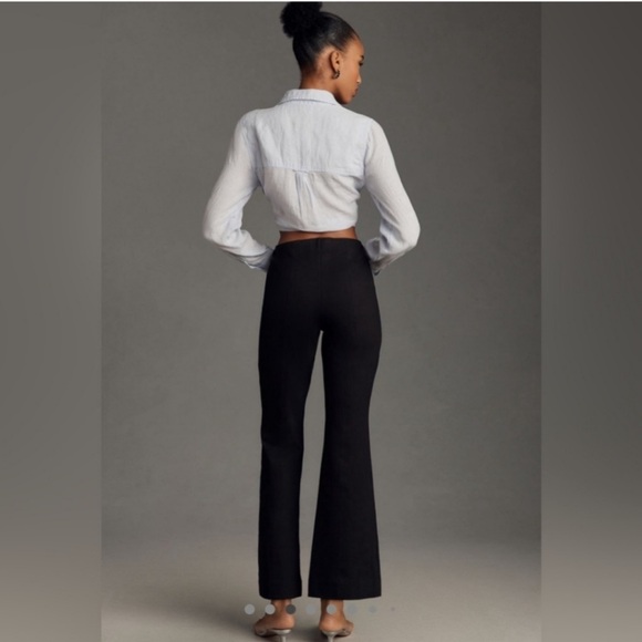 Anthropologie Maeve The Margot Kick Flare Cropped Pants XSP - Picture 2 of 6
